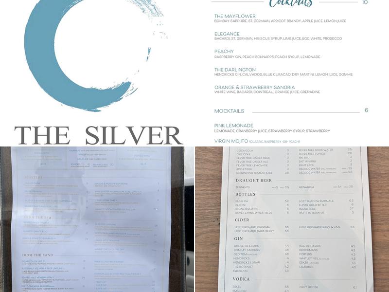 The Silver Darling Menu