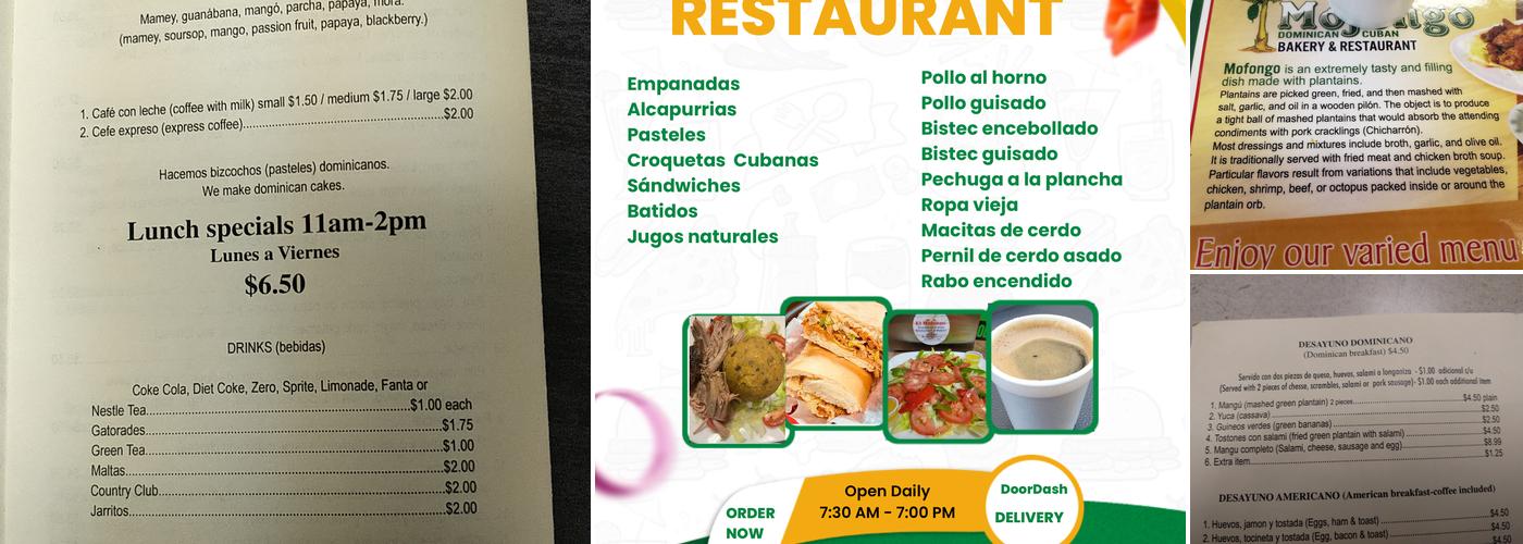 El Mofongo Menu