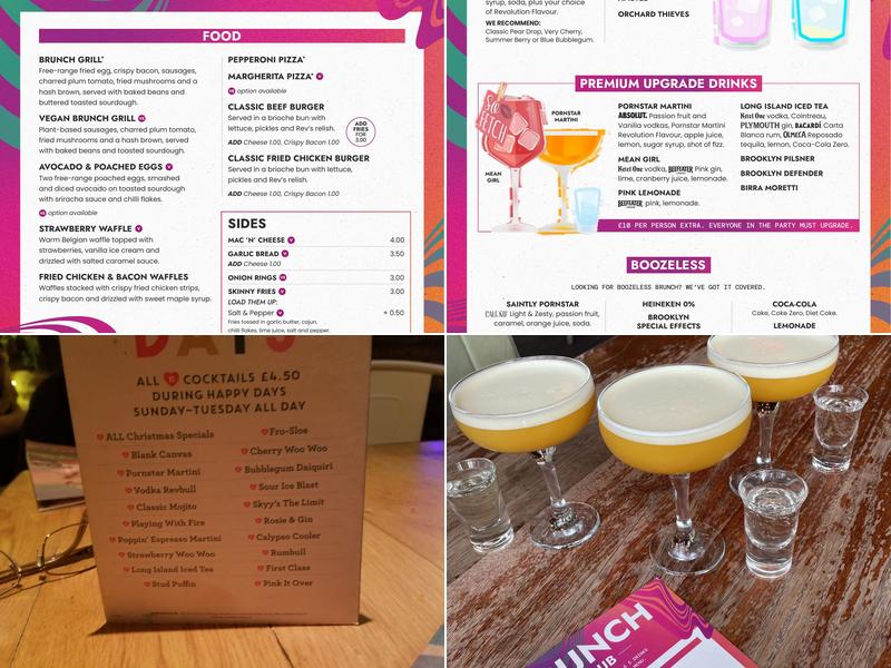 Revolution Aberdeen Menu