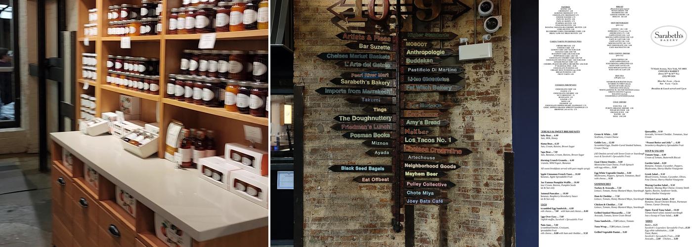 Sarabeth's Bakery Ltd Menu