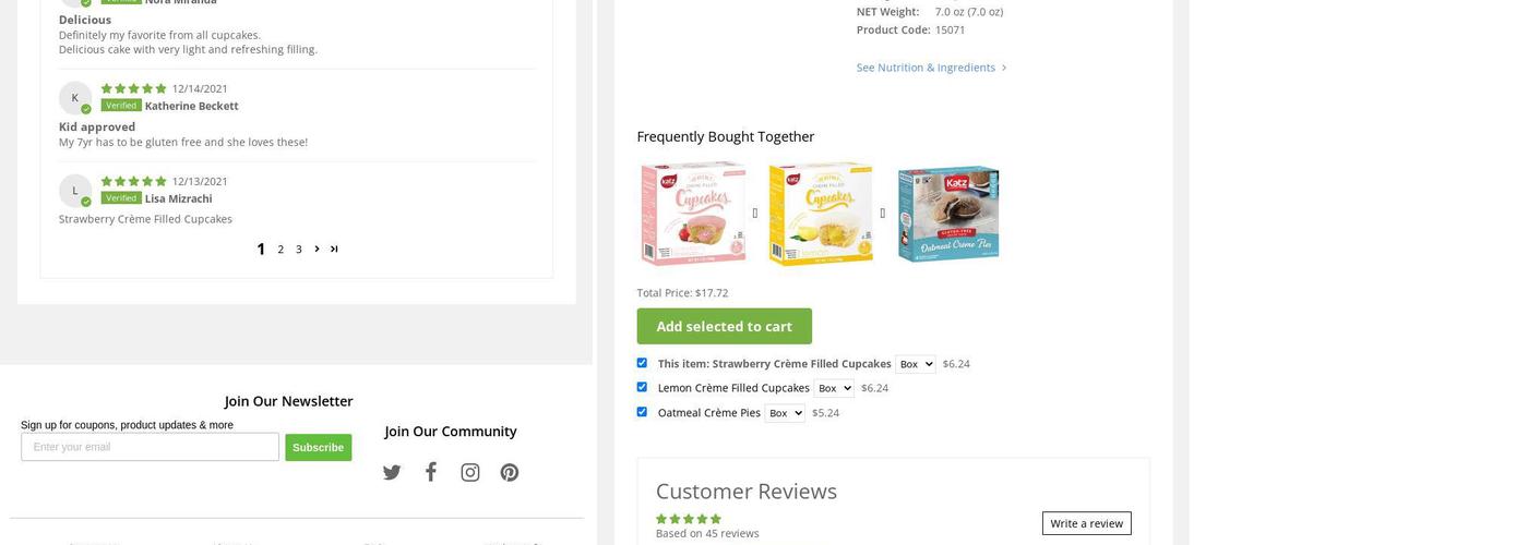 Katz Gluten Free Menu