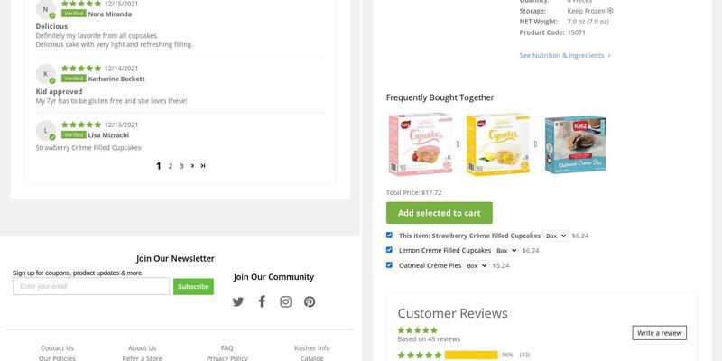 Katz Gluten Free Menu