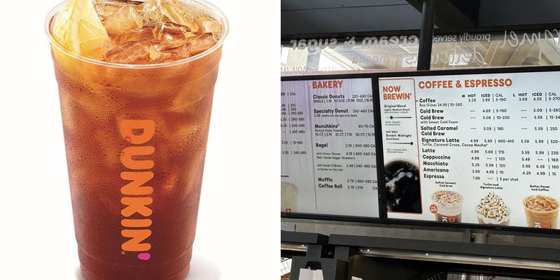 Dunkin Donuts Express Menu