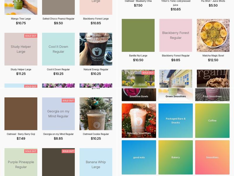 Greenstraw Cafe Menu