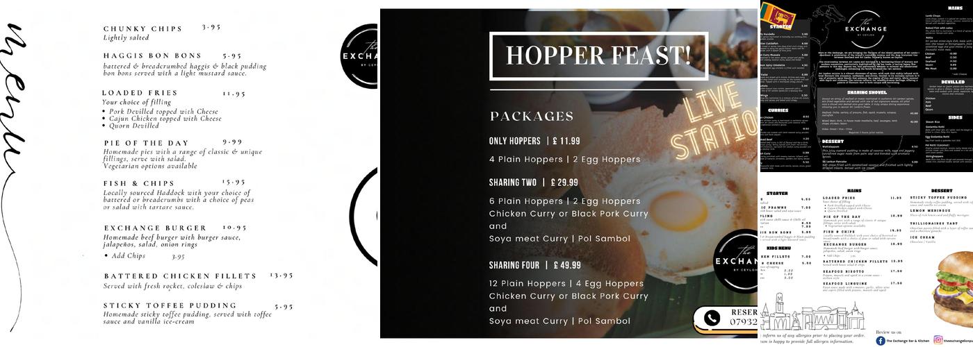 The Exchange by Lions Pubs & Restaurants Menu