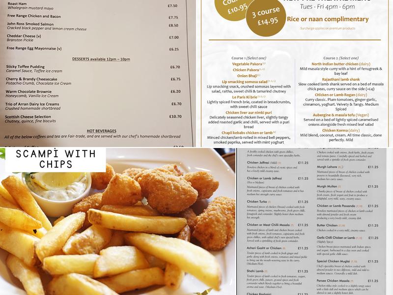 Shahbaaz Tandoori Indian Restaurant and Takeaway Aberdeen Menu