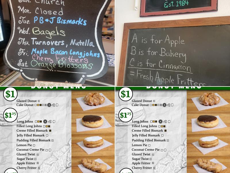 The Bakery Unlimited Menu