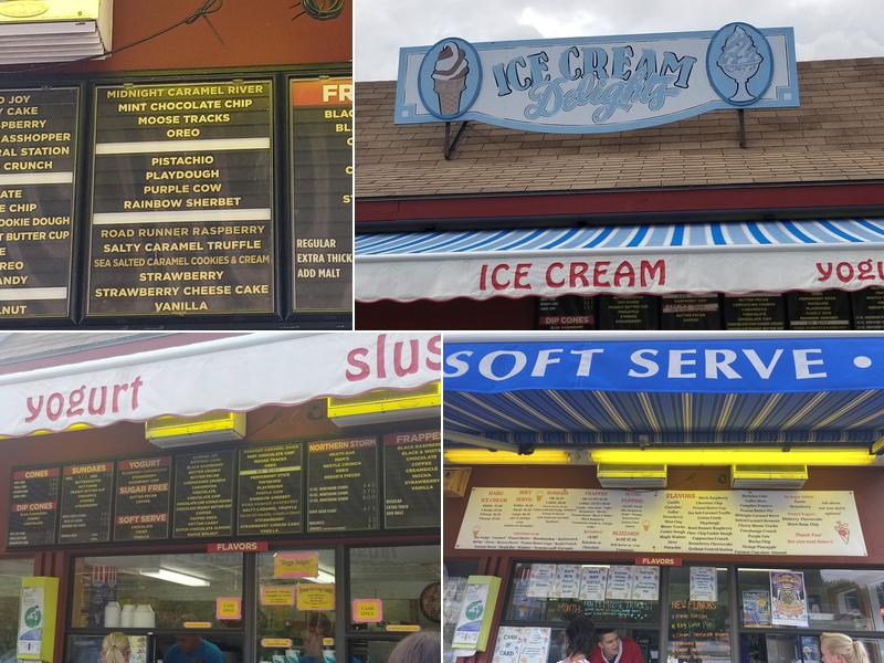 Ice Cream Delights Menu