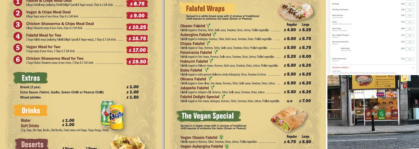 Falafel delight Menu