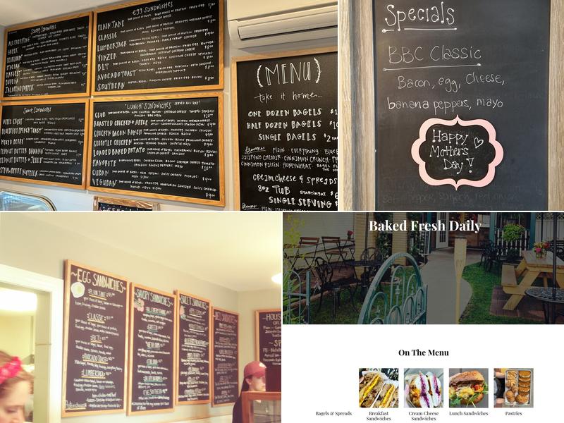 Beaver Bagel Co. Menu