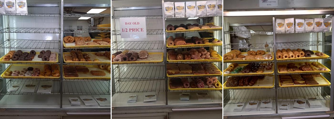 Daylight Donuts Menu