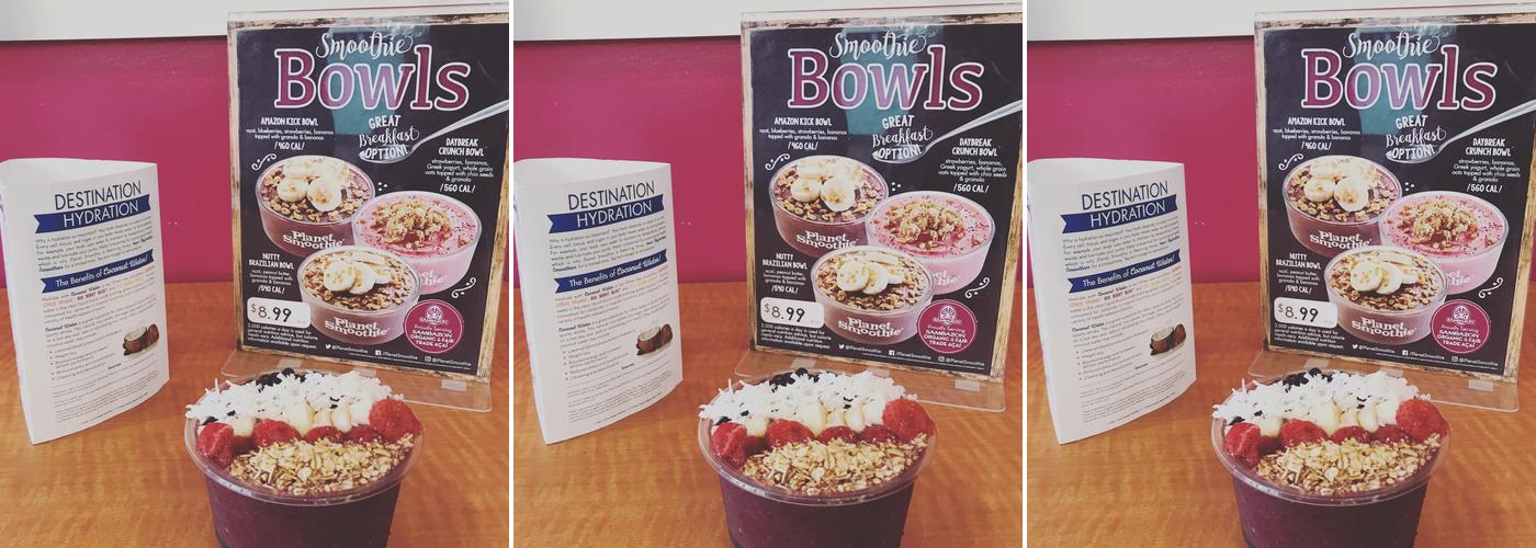Planet Smoothie Menu