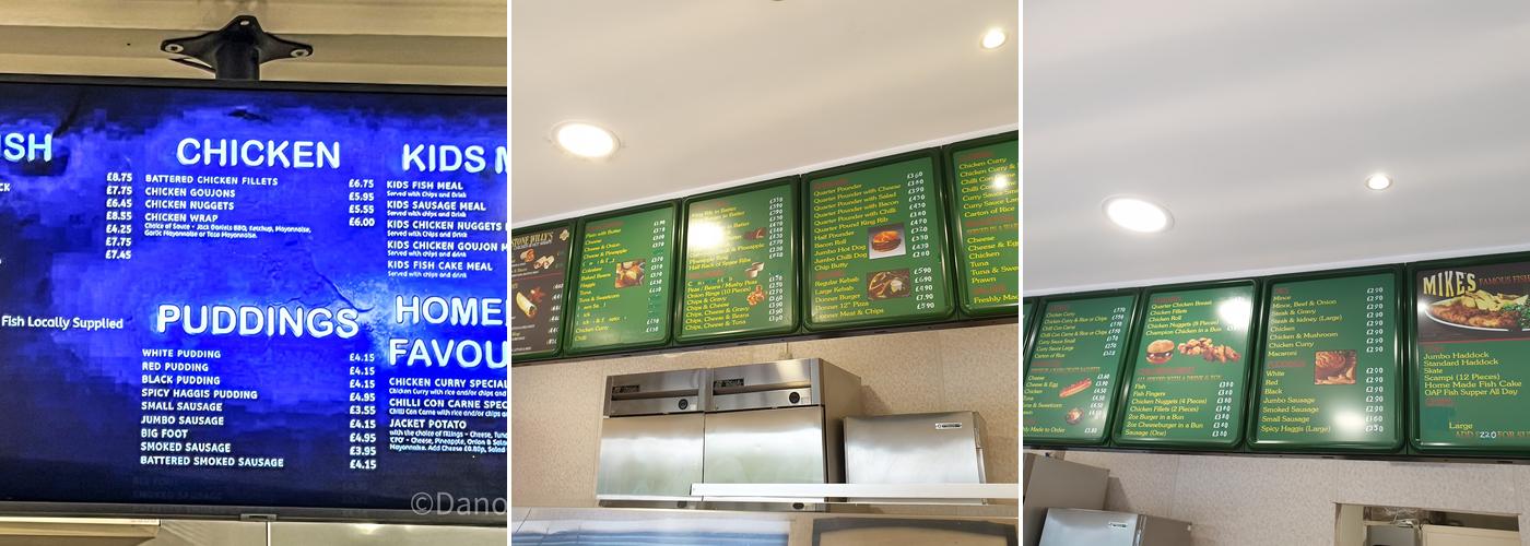 Mike's Famous Fish & Chips Menu