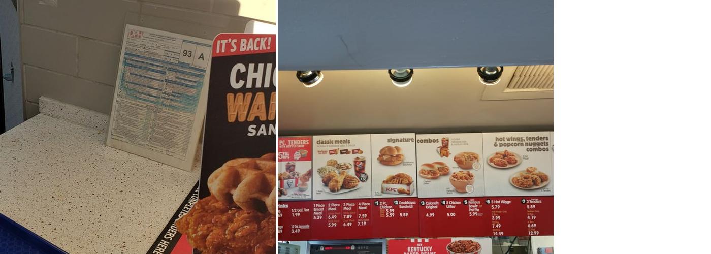 KFC Menu