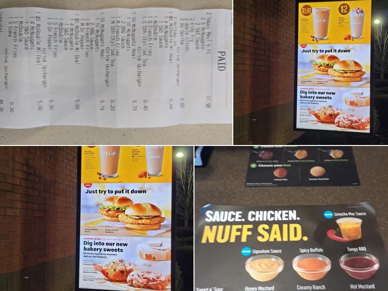 McDonald's Menu