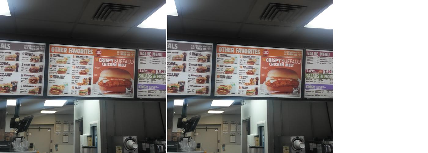 Burger King Menu