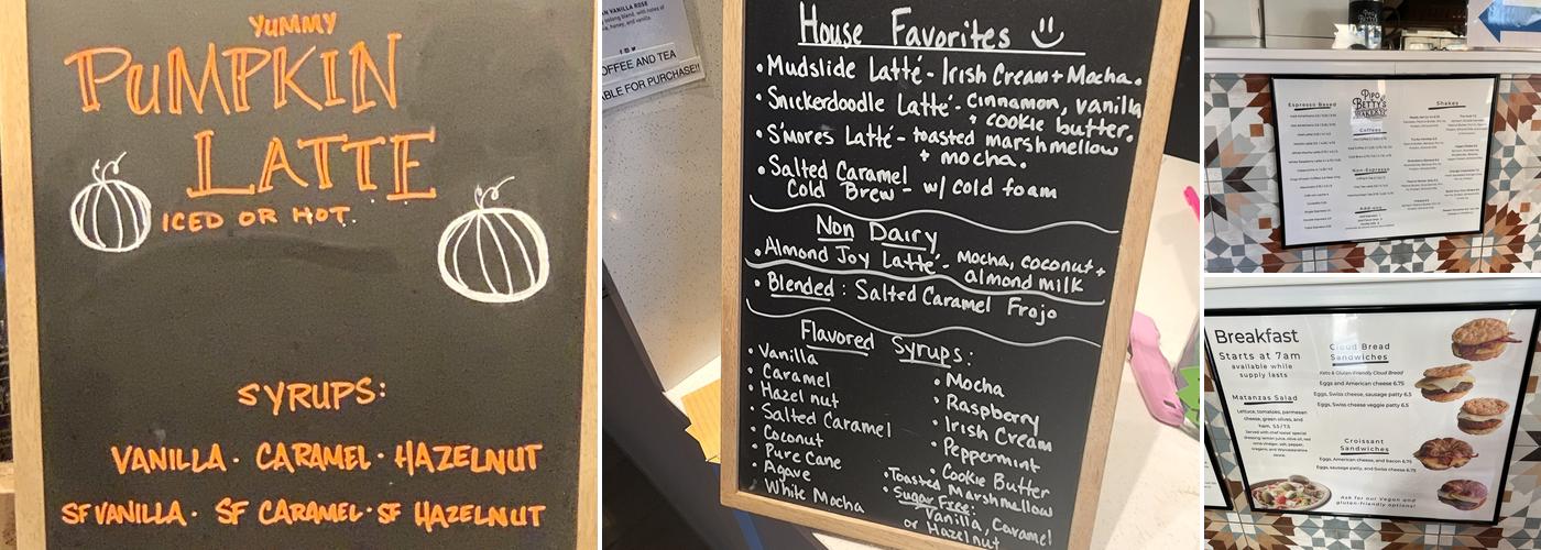 Pipo & Bettys Bakery Menu