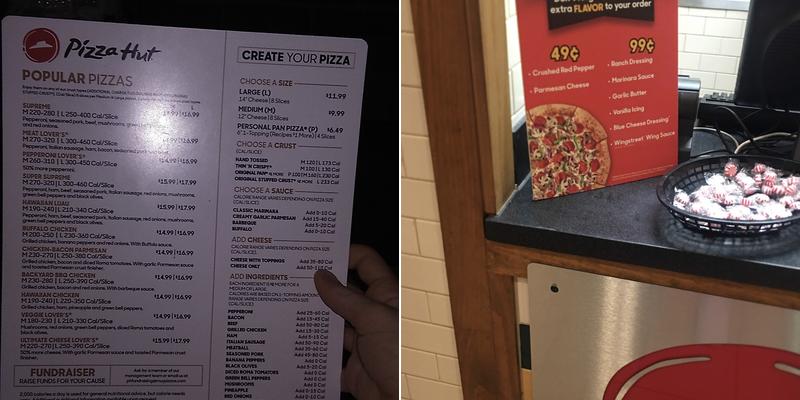 Pizza Hut Menu