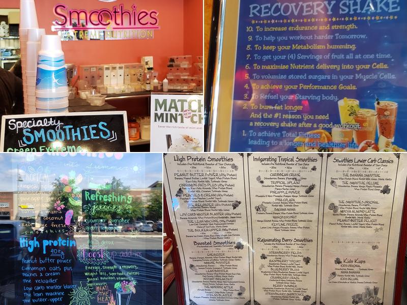Smoothies Extreme Nutrition & Oxygen Bar Menu