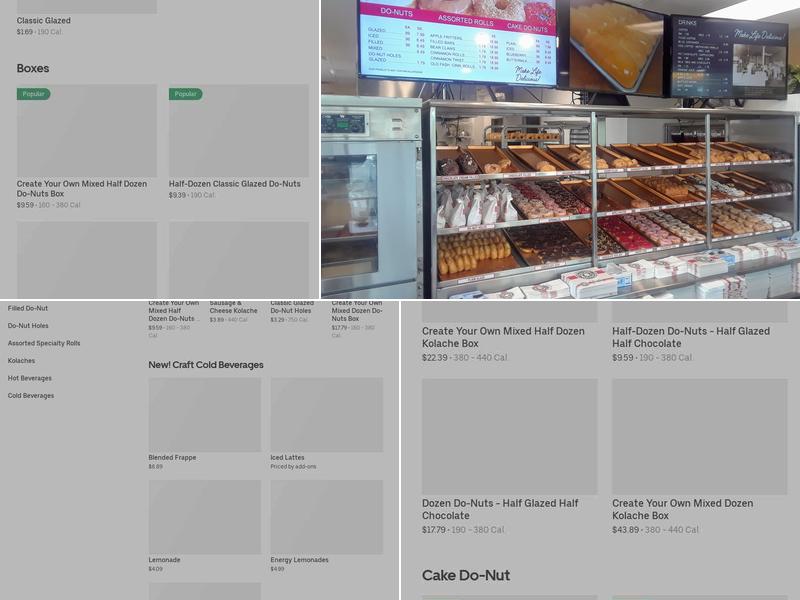 Shipley Do-Nuts Menu