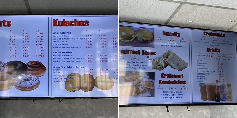Westco Donuts Menu