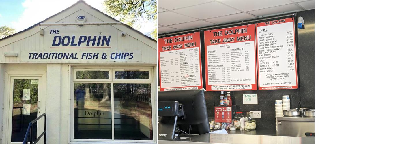 Herdy's Dolphin Fish and Chips Menu