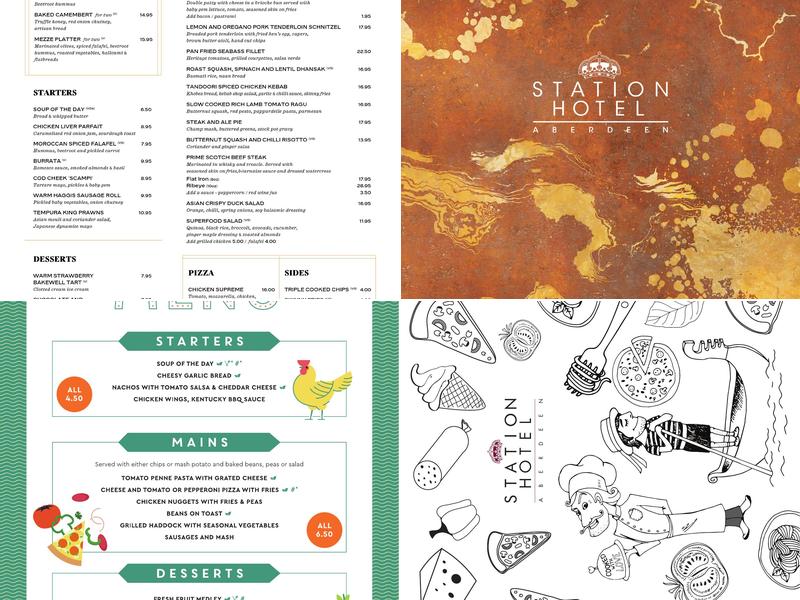 The Station Hotel - Brasserie Menu