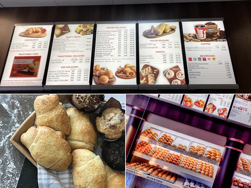 Kolache Factory Menu