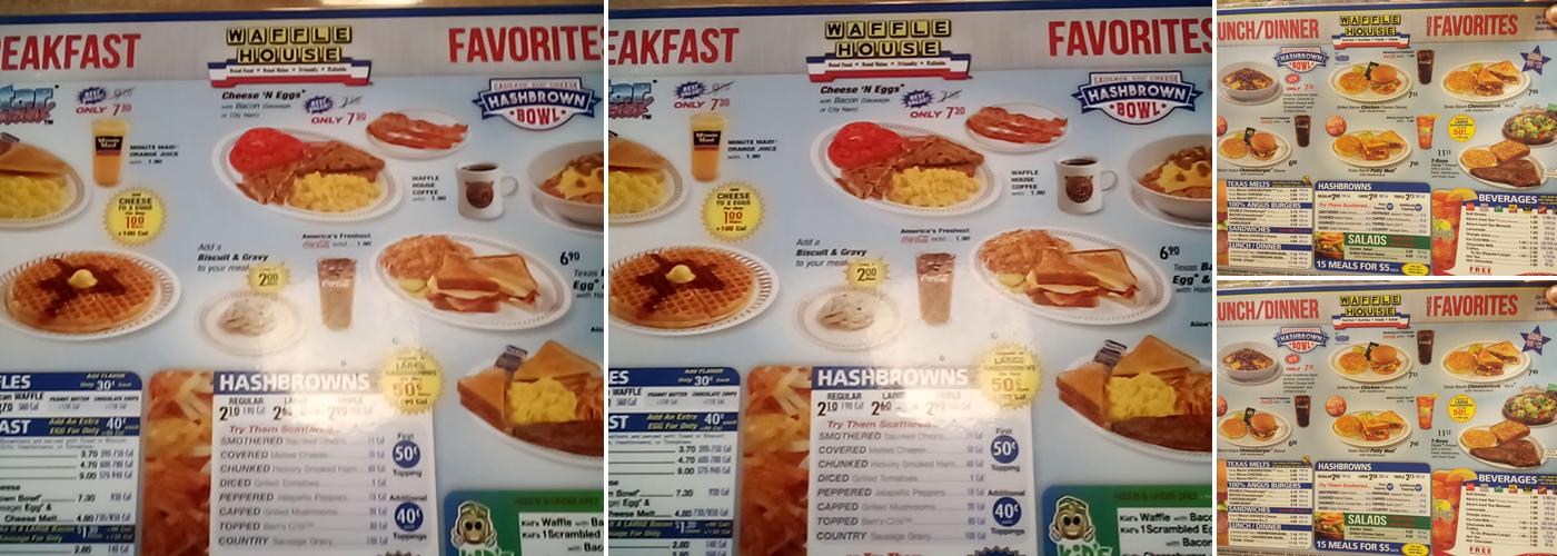 Waffle House Menu