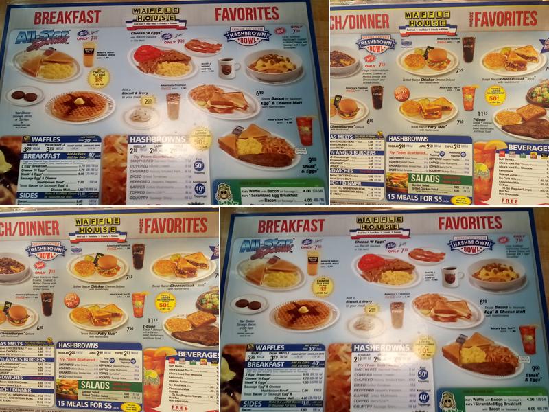 Waffle House Menu