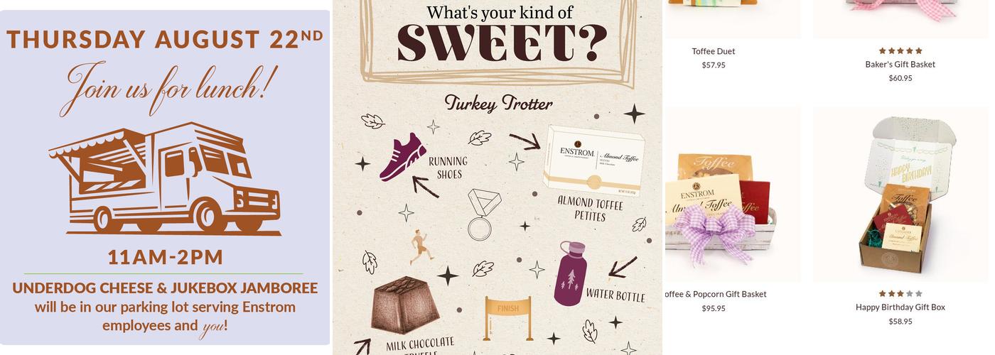 Enstrom Candies Corner Square Menu