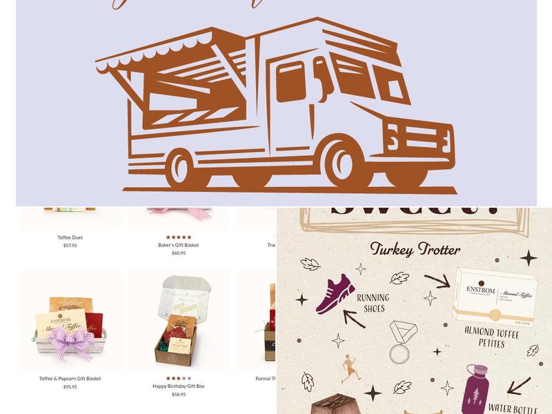 Enstrom Candies Corner Square Menu