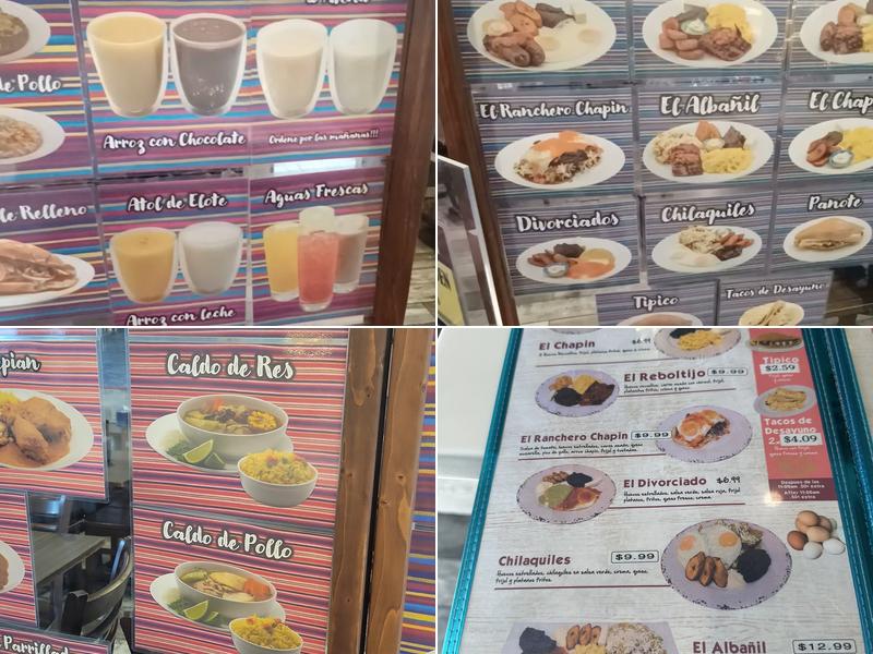 El Quetzal Restaurant & Bakery Menu