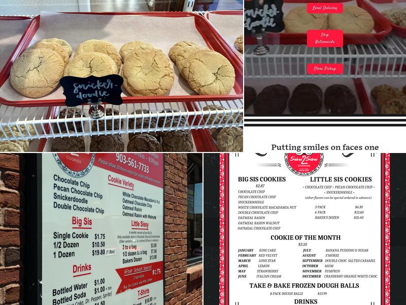 Sister2Sister Cookies Menu