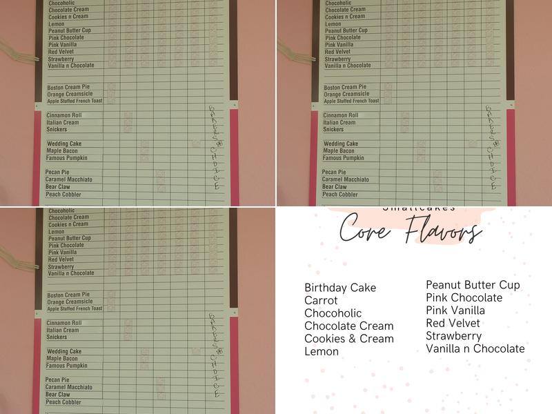Smallcakes Menu