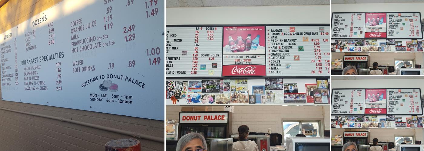 Donut Palace Menu