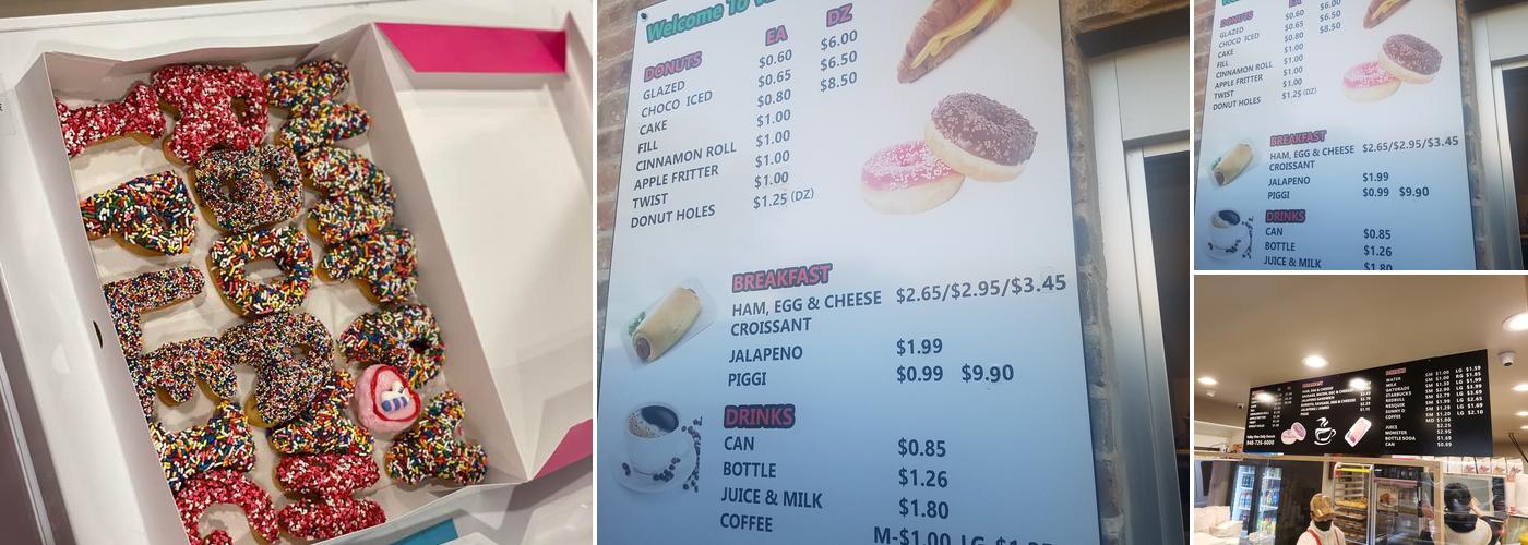 Daily Donuts Menu