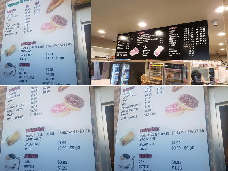 Daily Donuts Menu