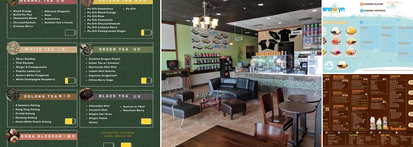 Teapioca Lounge Menu