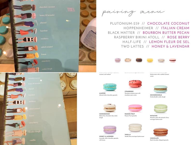 JOY Macarons Menu