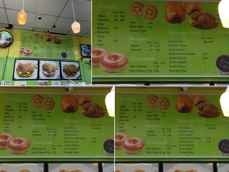 Ingram's Donuts Menu