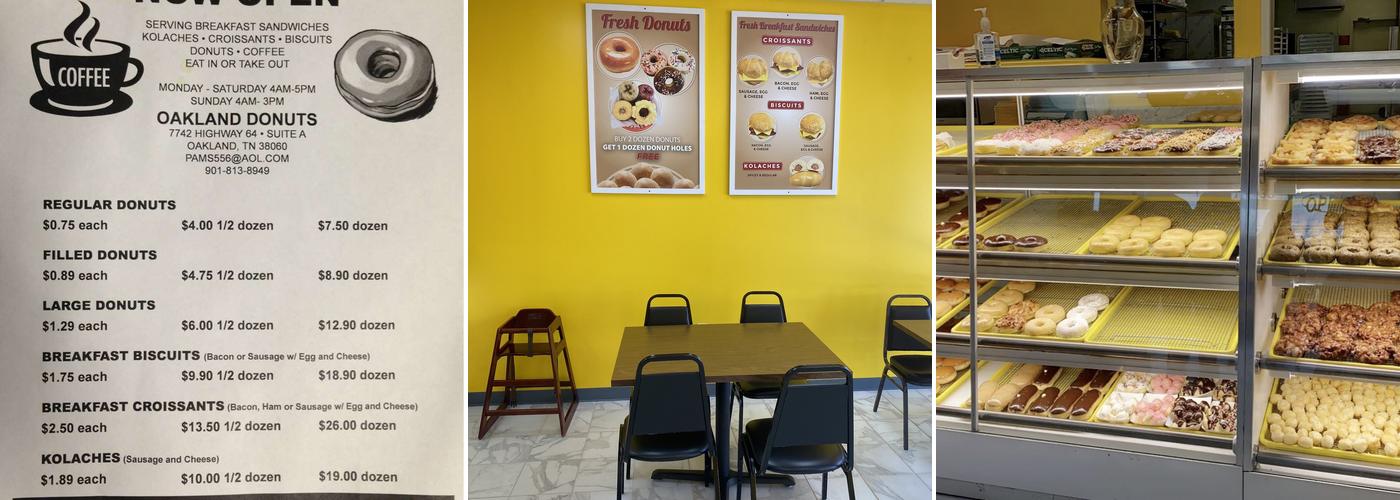 Oakland Donuts Menu