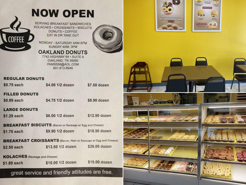 Oakland Donuts Menu