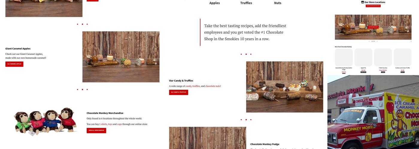 Chocolate Monkey Menu