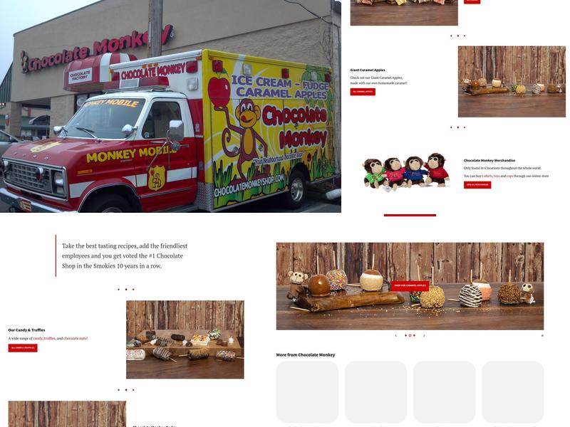 Chocolate Monkey Menu