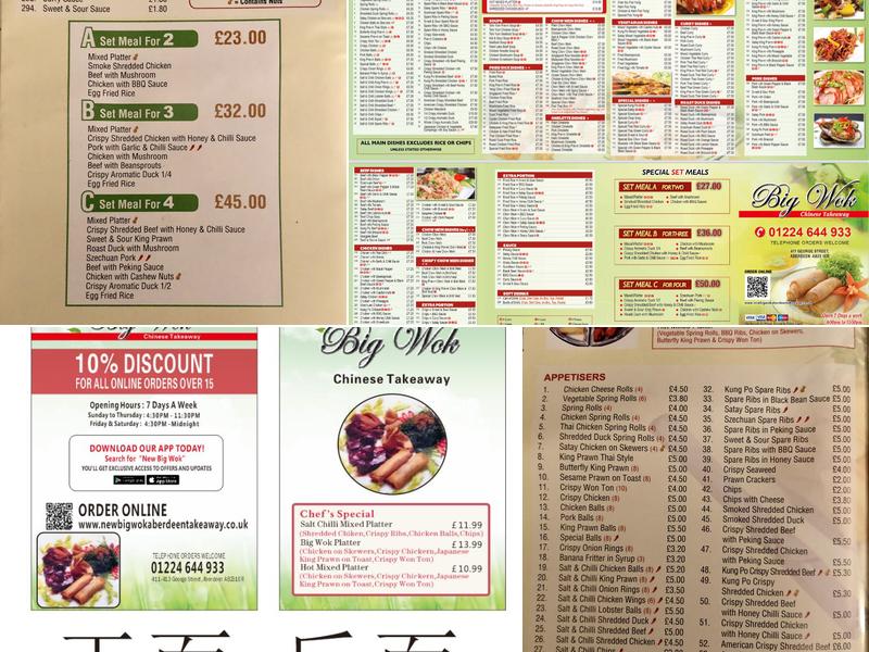 New Big Wok Menu