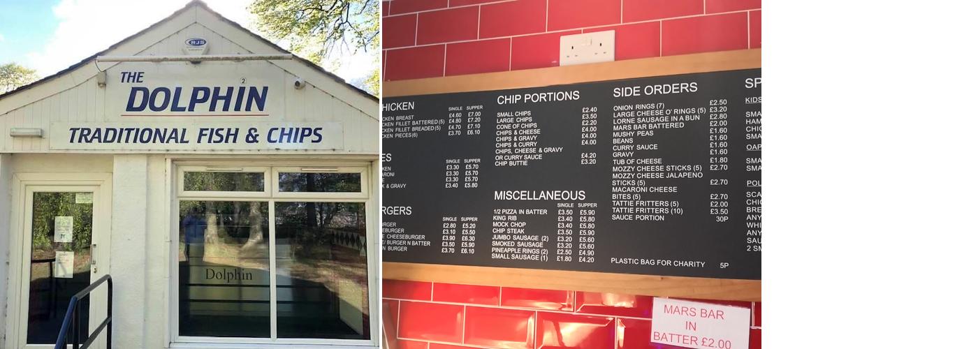 Dolphin Fish & Chip Shop Menu