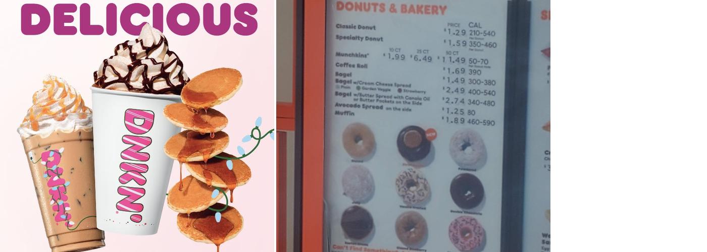Dunkin' Menu