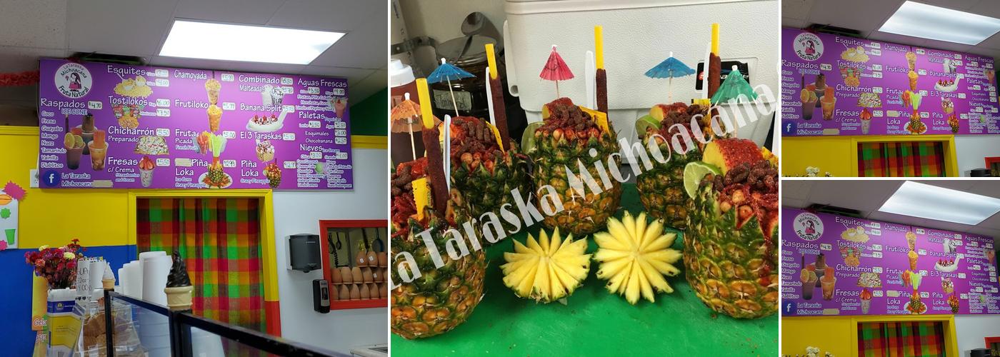 La Taraska Michoacana Paleteria Neveria Menu