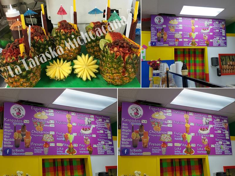 La Taraska Michoacana Paleteria Neveria Menu